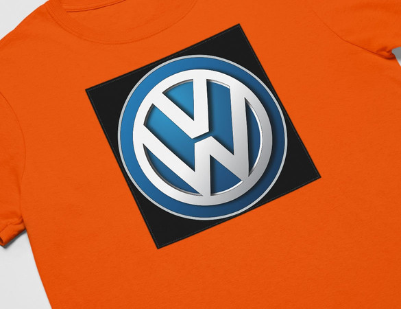 Koszulka z naszywką Volkswagen logo black