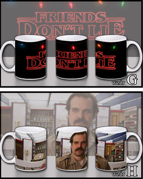 KUBEK STRANGER THINGS+ IMIĘ GRATIS, PREZENT