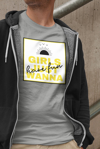 Koszulka z naszywką Girls just wanna …