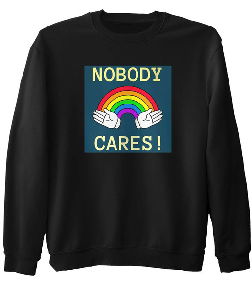 Bluza z naszywką Nobody cares