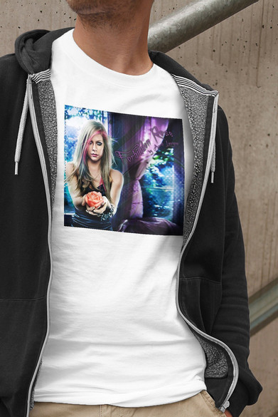 Koszulka z naszywką Avril Lavigne rose