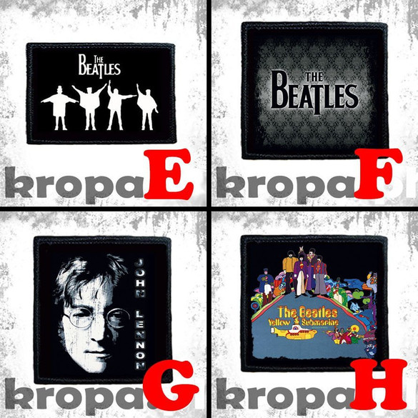 Naszywka THE BEATLES 10 x 10 cm  Dużo Wzorów!