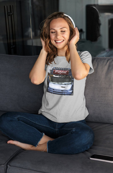 Bluzka damska z naszywką Scania car