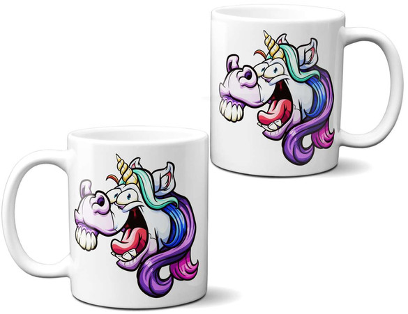 Kubek JEDNOROŻEC CRAZY UNICORN na Prezent +imię