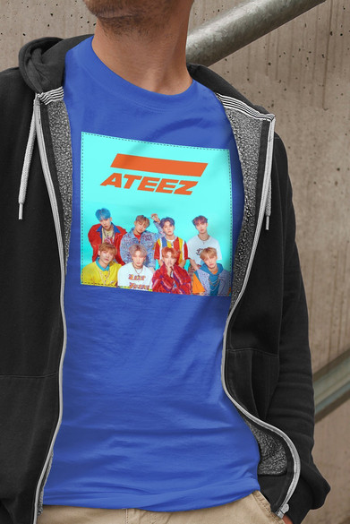 Koszulka z naszywką ATEEZ  band