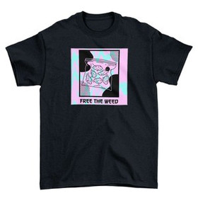 Koszulka z naszywką  Free the weed