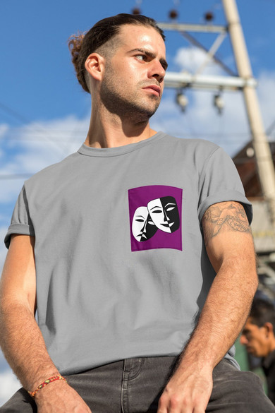 Koszulka z kieszonką THEATER MASKS