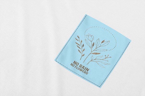 Koszulka z kieszonką NO RAIN NO FLOWERS 02