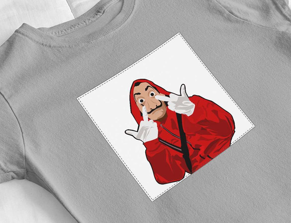 Bluzka damska z naszywką Dom z papieru 03