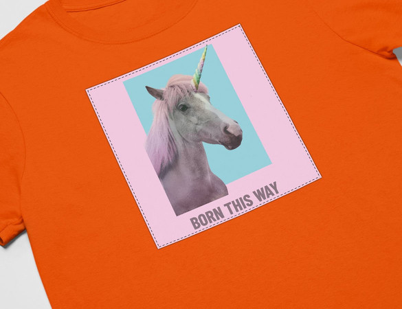 Koszulka z naszywką Born this way