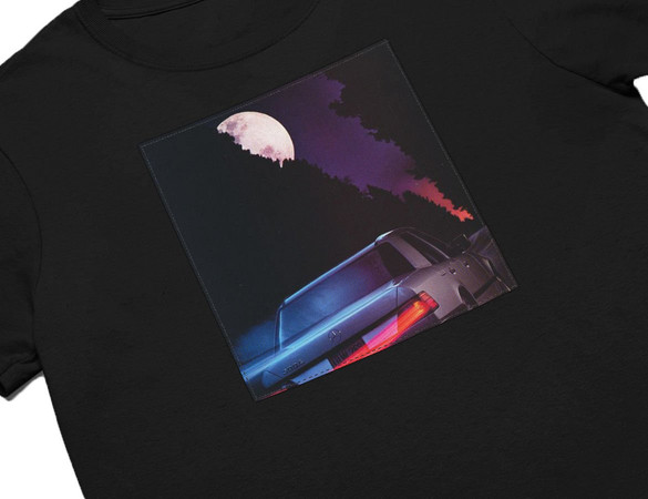 Koszulka z naszywką Mercedes at night