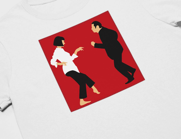 Koszulka z naszywką Pulp Fiction Dance