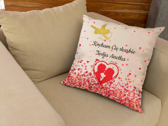 Poduszka na Walentynki DODAJ NAPIS