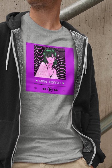 Koszulka z naszywką  Man tears