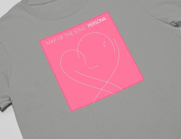Koszulka z naszywką BTS Map of the Soul