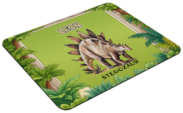 Podkładka Dinozaury Stegozaur z imieniem dziecka 60x40cm