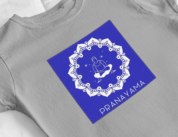 Bluzka damska z naszywką Pranayama