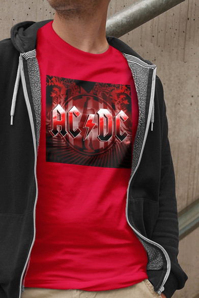 Koszulka z naszywką AC/DC Black Ice