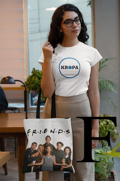 Torba na ramię FRIENDS PRZYJACIELE DUŻO WZORÓW