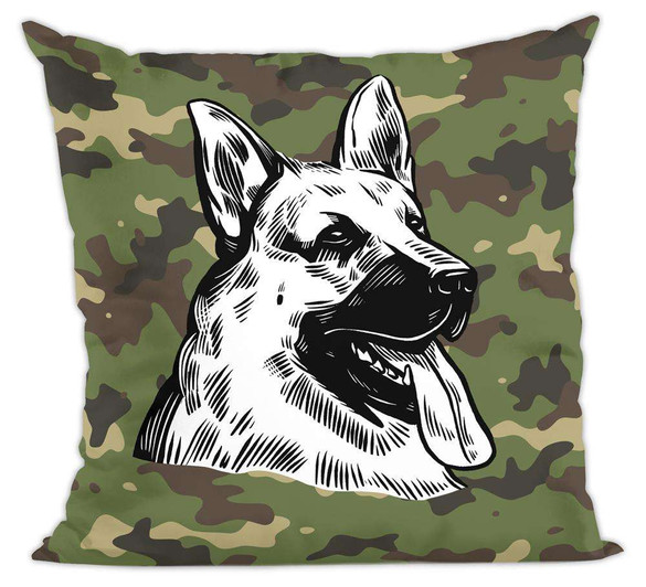 Poduszka  pies, piesek owczarek niemiecki moro