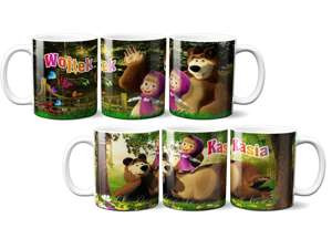 Kubek MASZA I NIEDŹWIEDŹ na prezent RÓŹNE WZORY