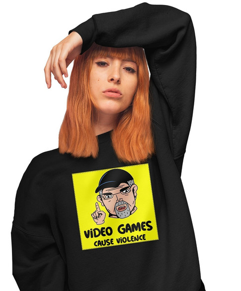 Bluza z naszywką Video games...