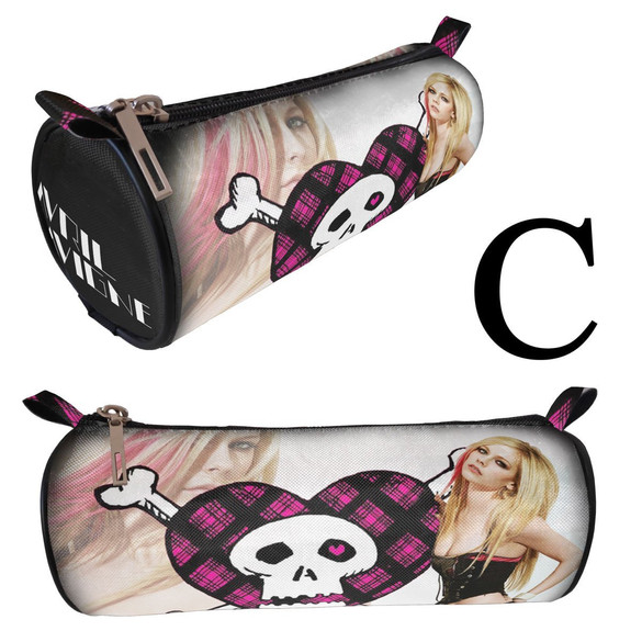 AVRIL LAVIGNE Piórnik szkolny tuba WZORY