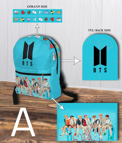 Plecak Szkolny BTS Wzory! FullPrint!