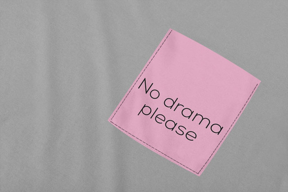Koszulka z kieszonką NO DRAMA PLEASE