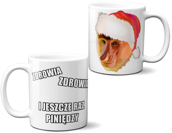 Kubek NOSACZ ZDROWIA I JESZCZE .. na Prezent +imię