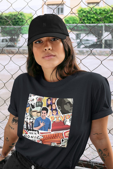 Koszulka z naszywką Friends collage