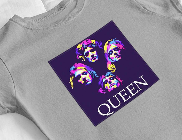 Bluzka damska z naszywką Queen Bohemian R.Violet