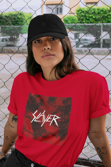 Koszulka z naszywką Slayer World painted