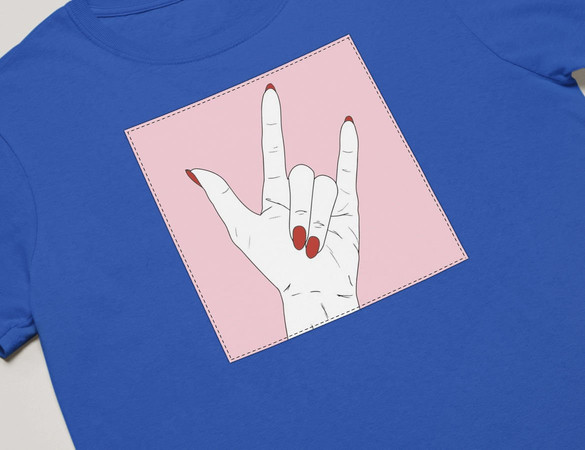 Koszulka z naszywką Sweet Metal Gesture