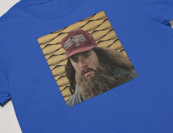 Koszulka z naszywką Forrest Gump beard