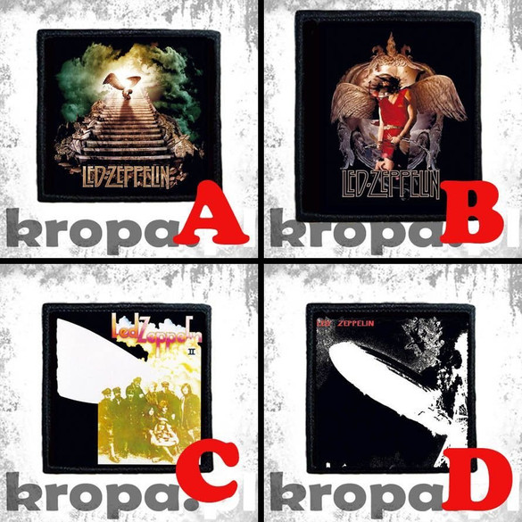 Naszywka LED ZEPPELIN 8 X 8 cm Dużo Wzorów!