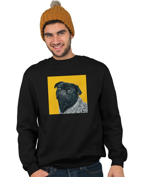 Bluza z naszywką Pug