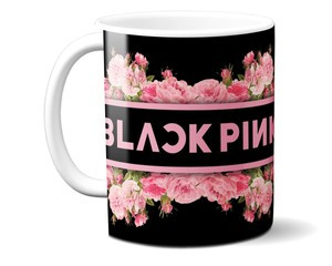 Kubek BlackPink Flower logo