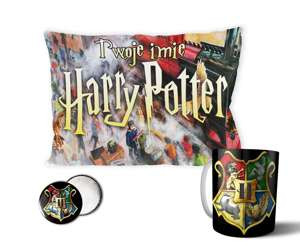 HARRY POTTER Poduszka + Kubek + Imię Gratis ZESTAW