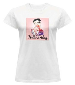Bluzka damska z naszywką Hello Friday