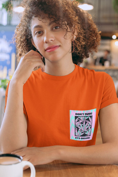 Koszulka z kieszonką DONT PANIC ITS ...