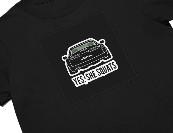 Koszulka z naszywką Toyota-Yes,She..