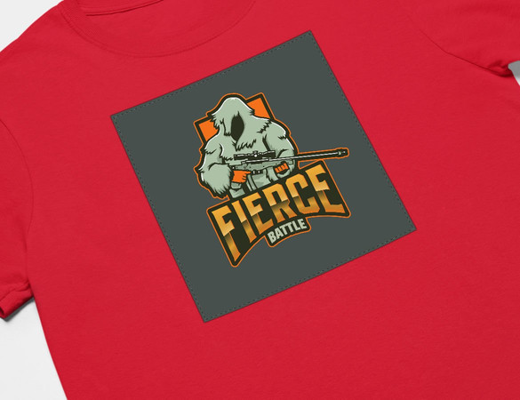 Koszulka z naszywką  FIERCE BATTLE