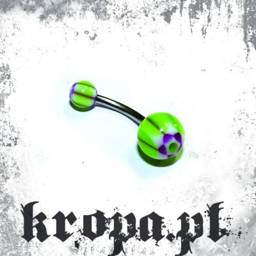 Banan do pępka - akrylowe kulki 04