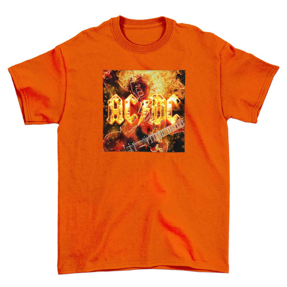 Koszulka z naszywką AC/DC   On Fire