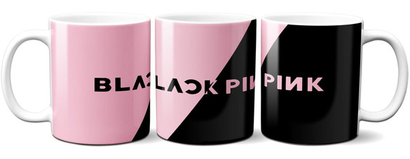 Kubek BlackPink Girls kpop band logo