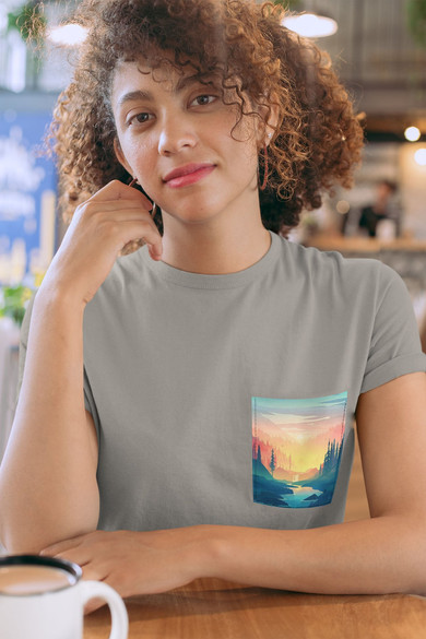 Koszulka z kieszonką KRAJOBRAZ LANDSCAPE