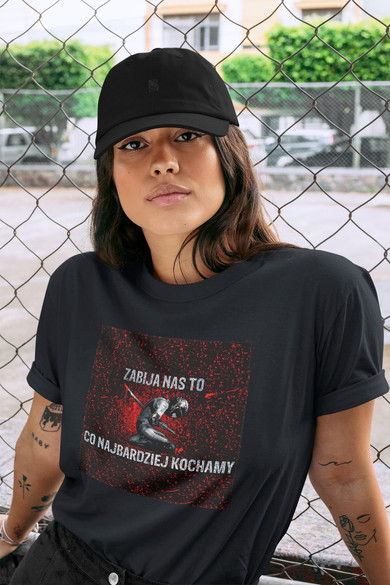 Koszulka z naszywką Lubię zapierd..lać 03