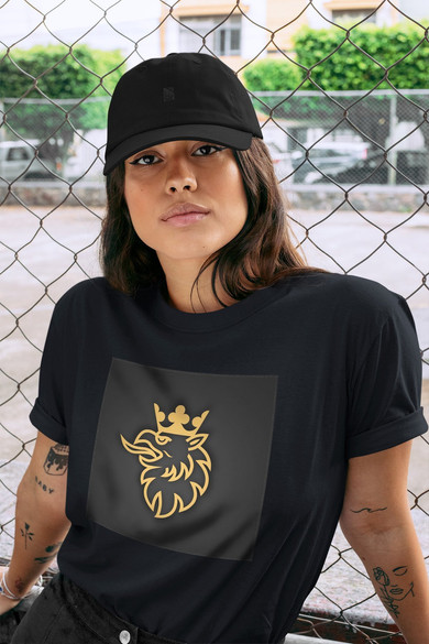 Koszulka z naszywką Scania logo gold