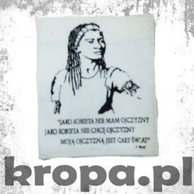 Naszywka JAKO KOBIETA NIE MAM OJCZYZNY ....